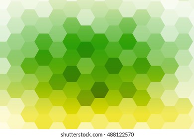 green, yellow color polygonal vector illustration, hexagon design for your ideas. gradient style, for business wallpaper, presentation