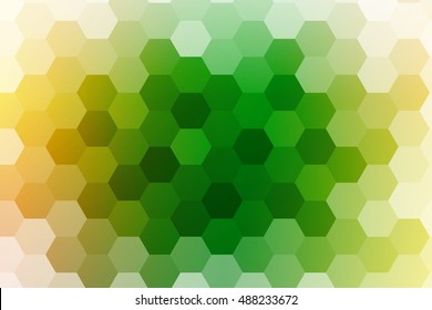green, yellow color polygonal vector illustration, hexagon design for your ideas. gradient style, for business wallpaper, presentation