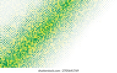Fondo de Vector de semitono diagonal amarillo verde para marca ecológica, encabezados de Sitio web fresco, diseños de marketing orgánico, uso gráfico Abstractas moderno