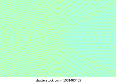 Green yellow dotted halftone. Round frequent dotted gradient. Half tone vector background. Artificial texture. Yellow dot on green backdrop. Mint pop art design template. Glitch halftone texture