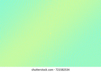 Green and yellow dotted halftone vector background. Vivid halftone banner template. Vintage dotted pattern. Abstract dotted backdrop. Pop art design. Grungy halftone texture. Blue design background.