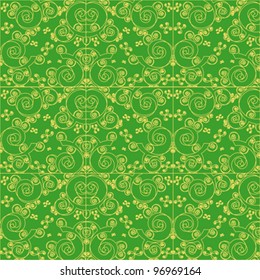 Green and yellow floral texture