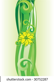 green yellow florishies