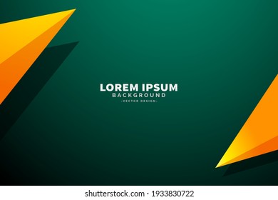 green and yellow geometric background, Can be used as background, backdrop, image montage in graphic design, book cover, flyer, brochure, advertising material, etc.