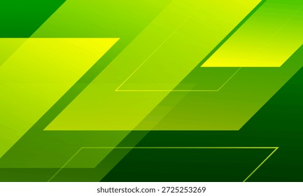 Fundo geométrico verde e amarelo. Vetor Eps10