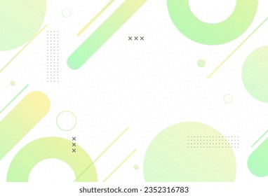 green and yellow. geometric background. memphis abstract eps 10