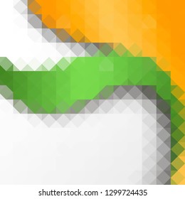 green and yellow geometric background. mosaic style