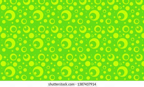 Green and Yellow Geometric Circle Pattern Background Graphic