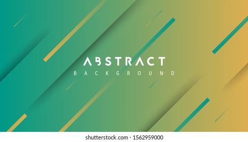 Green yellow geometric modern background