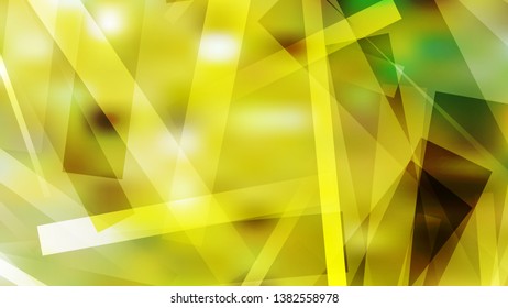 Green and Yellow Geometric Shapes Background Vector Graphic