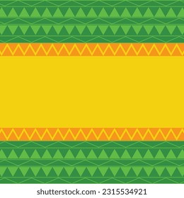 green and yellow geometric vector illustration