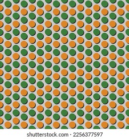 green and yellow geometry in seamless pattern, paper, print, background