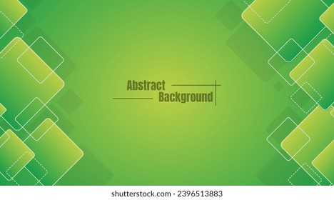 green yellow gradation square abstract background