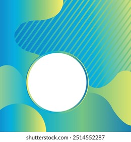 Green Yellow gradient Abstract geometric design with line and white shape business annual report, flyer, magazine