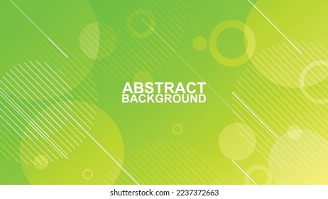 green and yellow gradient abstract modern geometric circle line shape background