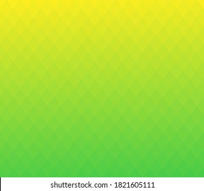 Green and yellow gradient geometric background in origami style. Green and yellow vector polygonal rectangles illustration. Bright abstract rhombus mosaic background for design, business, print.