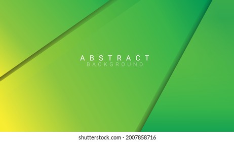 green and yellow gradient geometric shapes background. vector illustration