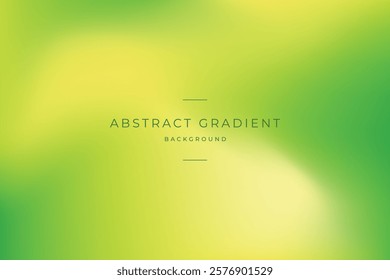 Green and yellow gradient mesh abstract trendy vector blurred background for web and graphic design