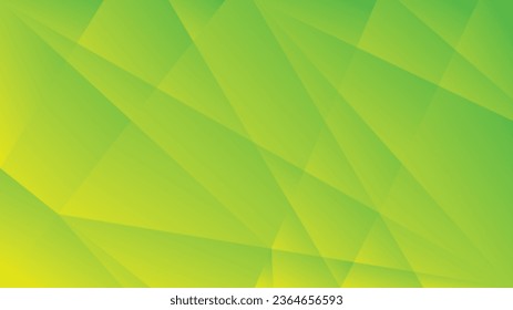 Green and yellow gradient polygon abstract background for brochure flyer banner template design