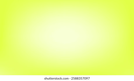 Green Yellow gradient with spotlight. Minimal color gradient with soft tones. Vector illustration