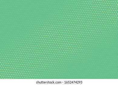 Green and yellow halftone background. Vector illustration art.