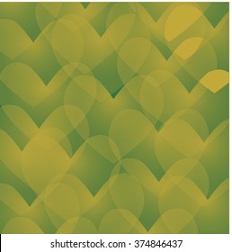 green and yellow hearts pattern