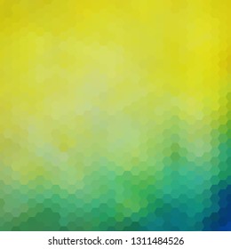 green and yellow hexagon vector background. geometric design. polygonal style
