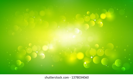 Green and Yellow Illuminated Background