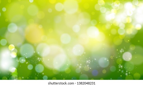 Green and Yellow Illuminated Background Vector Image
