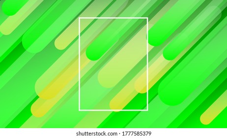 Green and yellow lines. Colorful. Vector illustration. Creative