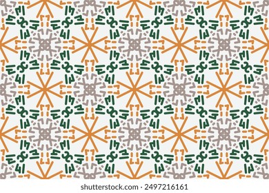 Patrón sin costuras de Vector de lujo verde y amarillo. Ornamento, tradicional, étnico, árabe, turco, motivos indios. Ideal para tela y textiles, Fondo de pantalla, diseño de embalaje o cualquier idea deseada.