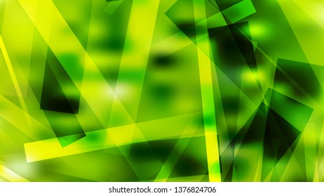 Green and Yellow Modern Geometric Background Illustration