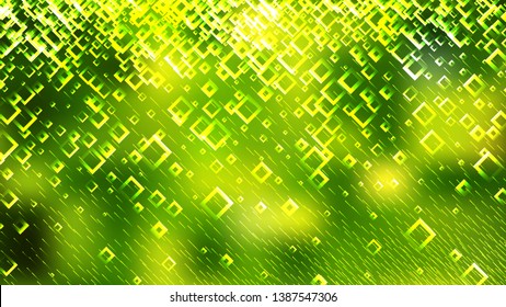 Green and Yellow Modern Square Abstract Background