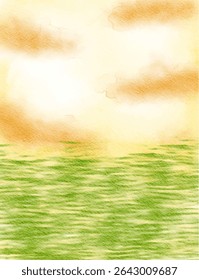 green yellow orange colorful abstract illustration, background, wallpaper, card invitation design
