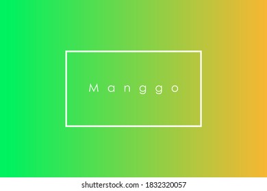Descenso vectorial libre de degradado verde anaranjado