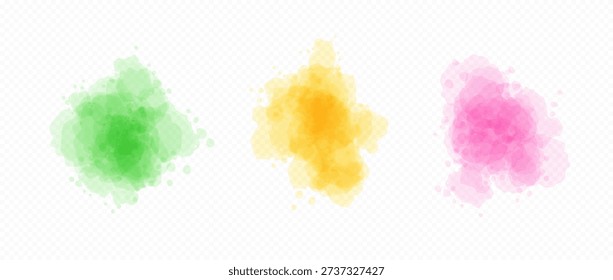 Blobs verdes  amarillos
