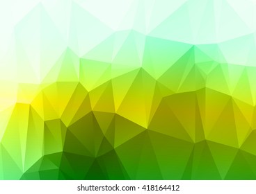 Green and yellow Polygonal Mosaic Background, Vector illustration, Creative Business Design Templates 