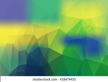 Green and yellow Polygonal Mosaic Background, Vector illustration, Creative Business Design Templates 