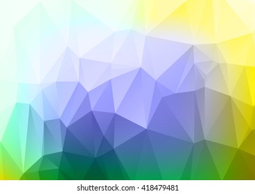 Green and yellow Polygonal Mosaic Background, Vector illustration, Creative Business Design Templates 