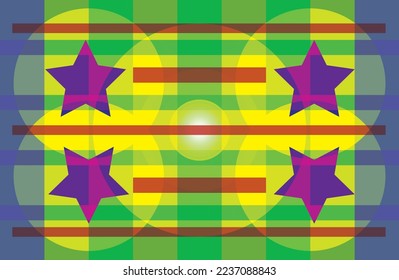 Green, Yellow, Polygonal Vector Illustration