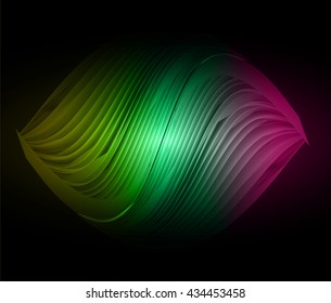 green yellow purple spiral vector, Abstract spiral background