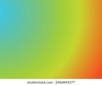 Green, yellow, rad and sky blue color combination gradient background design. 