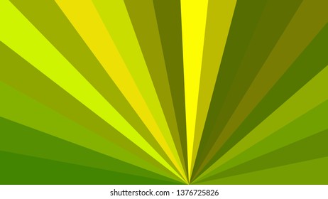 Green and Yellow Rays Background Illustration