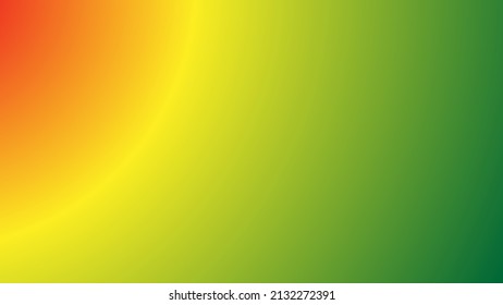 Green and yellow and red abstract illustration with blurred gradient design. Design for landing pages.