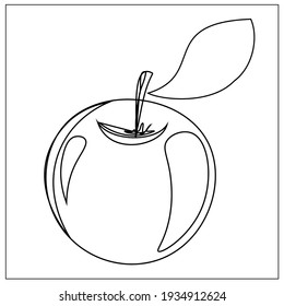 Green, yellow and red apples. Fruit. Veganism, vegetarianism, raw food diet, proper nutrition. Vector isolated objects.