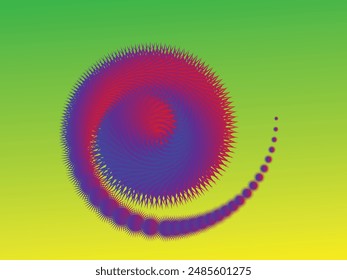 Green, yellow, red and blue  color combination gradient background design.