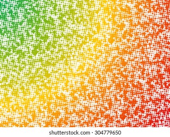 green yellow red circle caribbean background