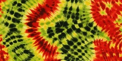 Green, Yellow, Red Tie Dye Pattern Ink , Colorful Tie Dye Pattern Abstract Background. Tie Dye Two Tone Clouds . Abstract Batik Brush Seamless And Repeat Pattern Design