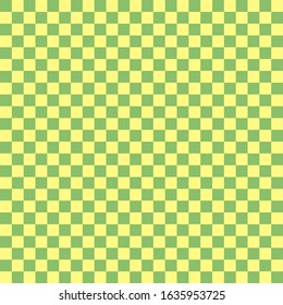green and yellow squares. simple repetitive background. vector seamless pattern. geometric shapes. textile paint. fabric swatch. wrapping paper. continuous print. design element