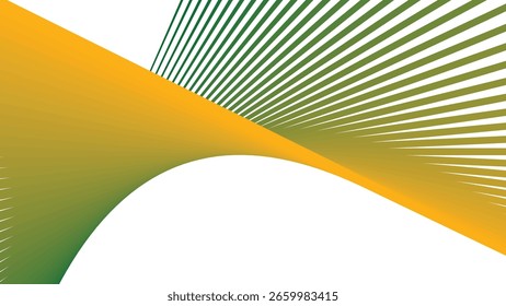 Fondo de línea de rayas amarillas verdes para diseño moderno fresco, interfaz de usuario de Web, arte digital y proyectos visuales